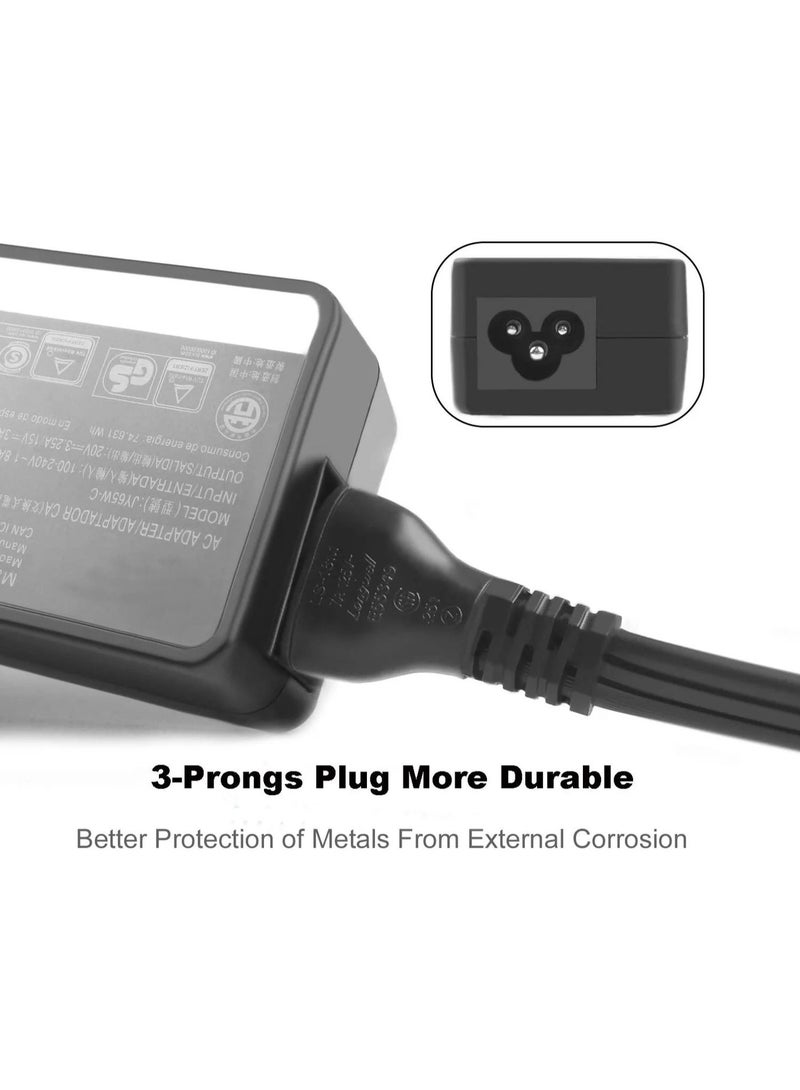 شاحن كمبيوتر محمول USB-C بقوة 65 واط | شحن سريع | من النوع C | قابس بريطاني | متوافق مع أجهزة Lenovo وHP وDell وMacBook وChromebook - Image 3